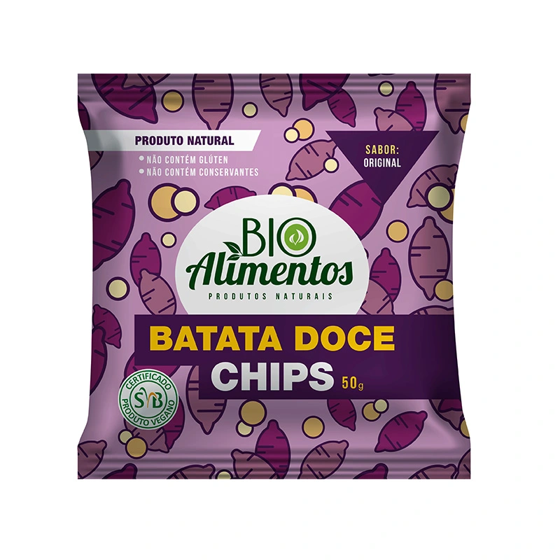 Fábrica Batata Doce Chips Original 50g, 200g e 1kg no Granel - Preço Atacado